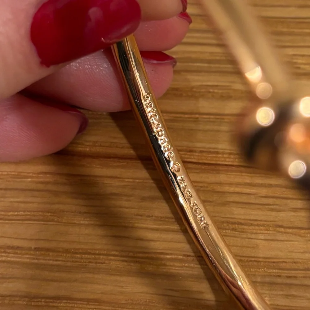kate spade rose gold knot bangle bracelet - Picture 4 of 4